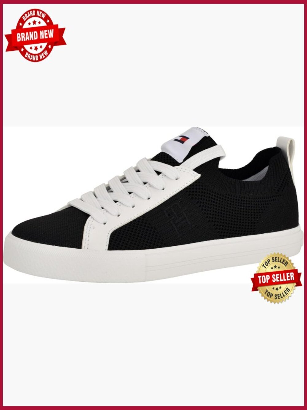 Ladies Fashion Sneaker - Knit Upper - Lace-Up Closure - Low Top - Comfortable